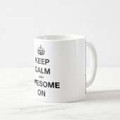 平静をマグで素晴らしい保てば コーヒーマグカップ (正面右)
