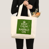 平静を保ち、あてもなく歩いて下さい ラージトートバッグ (正面(商品))