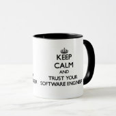 平静を保ち、あなたのソフトウェアエンジニアを信頼して下さい マグカップ (正面右)