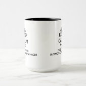 平静を保ち、あなたのフィルムの生産マネージャーを信頼して下さい マグカップ (中央)