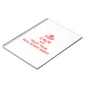 平静を保ち、あなたの不動産業者を信頼して下さい ノートブック (左側)