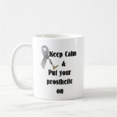 平静を保ち、あなたの人口を置いて下さい コーヒーマグカップ (左)
