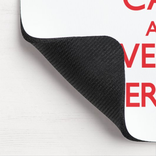 平静を保ち、あなたの保険業者を愛して下さい マウスパッド (コーナー)