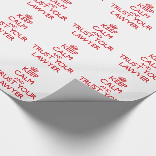 平静を保ち、あなたの弁護士を信頼して下さい ラッピングペーパー (角)
