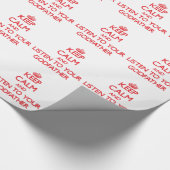 平静を保ち、あなたの教父に聞いて下さい ラッピングペーパー (角)