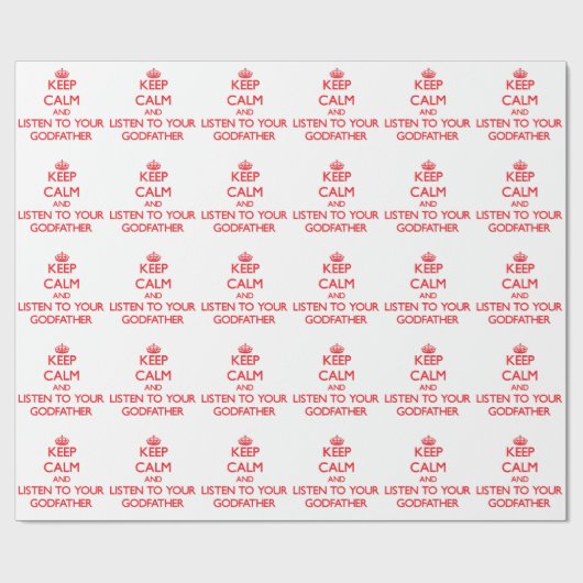 平静を保ち、あなたの教父に聞いて下さい ラッピングペーパー (フラット)