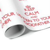 平静を保ち、あなたの教父に聞いて下さい ラッピングペーパー (ロールコーナー)