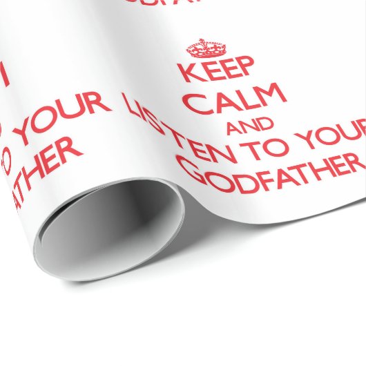 平静を保ち、あなたの教父に聞いて下さい ラッピングペーパー (ロールコーナー)