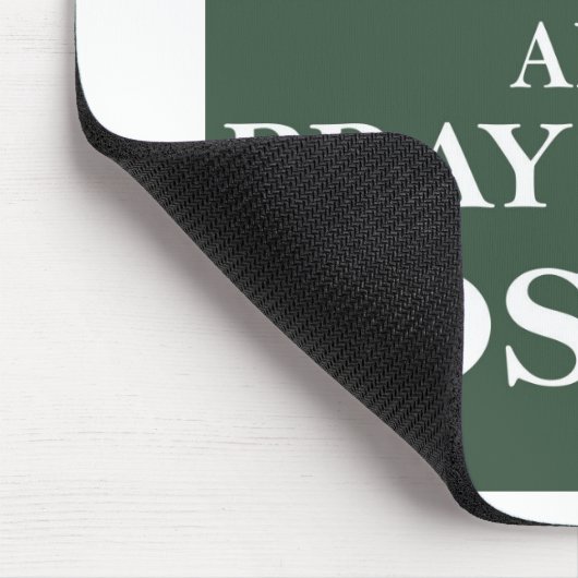 平静を保ち、あなたの数珠の深緑色を祈って下さい マウスパッド (コーナー)