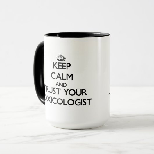 平静を保ち、あなたの毒物学者を信頼して下さい マグカップ (正面左)