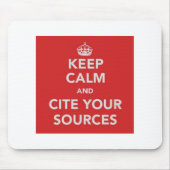 平静を保ち、あなたの源のマウスパッドを引用して下さい マウスパッド (正面)