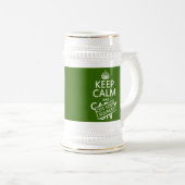 平静を保ち、あなたの源を引用して下さい(あらゆる色で) ビールジョッキ (正面右)