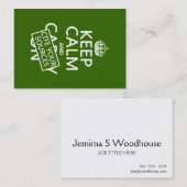 平静を保ち、あなたの源を引用して下さい(あらゆる色で) 名刺 (正面/裏面)