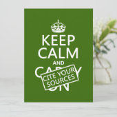 平静を保ち、あなたの源を引用して下さい(あらゆる色で) 招待状 (スタンド正面)