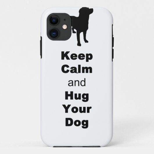 平静を保ち、あなたの犬を抱き締めて下さい Case-Mate iPhoneケース (裏面)
