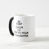 平静を保ち、あなたの継娘に聞いて下さい モーフィングマグカップ (正面左)