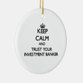 平静を保ち、あなたの証券引受業者を信頼して下さい セラミックオーナメント (右)