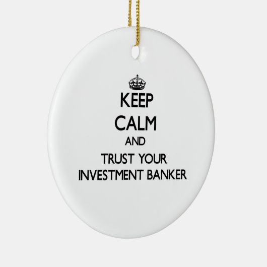 平静を保ち、あなたの証券引受業者を信頼して下さい セラミックオーナメント (右)