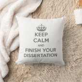 平静を保ち、あなたの論文を終えて下さい クッション (ブランケット)