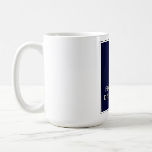 平静を保ち、あなたの論文を終えて下さい! コーヒーマグカップ (左)