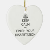 平静を保ち、あなたの論文を終えて下さい セラミックオーナメント (右)