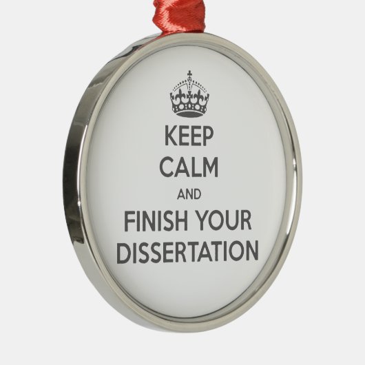 平静を保ち、あなたの論文を終えて下さい メタルオーナメント (右)