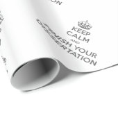 平静を保ち、あなたの論文を終えて下さい ラッピングペーパー (ロールコーナー)