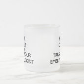 平静を保ち、あなたのEmbryologistを信頼して下さい フロストグラスマグカップ (中央)