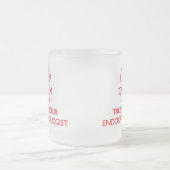 平静を保ち、あなたのEndocrinologistを信頼して下さい フロストグラスマグカップ (中央)