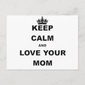 平静を保ち、あなたのMOM.pngを愛して下さい ポストカード (正面)