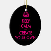 平静を保ち、あなた専有物を-ピンク作成して下さい セラミックオーナメント (右)