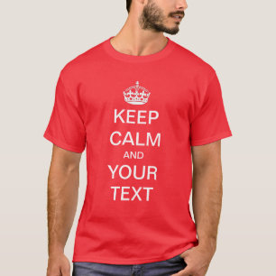 平静を保ち、あなた自身のワイシャツをカスタマイズ Tシャツ
