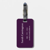 平静を保ち、-あらゆる色の…図書館を訪問して下さい ラゲッジタグ (裏面縦)