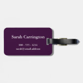 平静を保ち、-あらゆる色の…図書館を訪問して下さい ラゲッジタグ (裏面横)