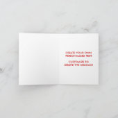 平静を保ち、ありがとう サンキューカード (内部)