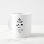 平静を保ち、えらに聞いて下さい コーヒーマグカップ (正面左)