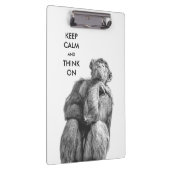 平静を保ち、おもしろいなチンパンジーで考えて下さい クリップボード (右)