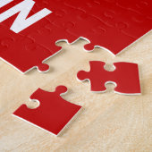 平静を保ち、かわいいフレンチ・ブルドッグと屁をして下さい ジグソーパズル (側面)