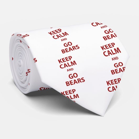 平静を保ち、くま行って下さい ネクタイ (ロール)