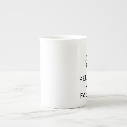 "平静を保ち、すばらしい"ティアラのマグがあって下さい ボーンチャイナマグカップ (正面)