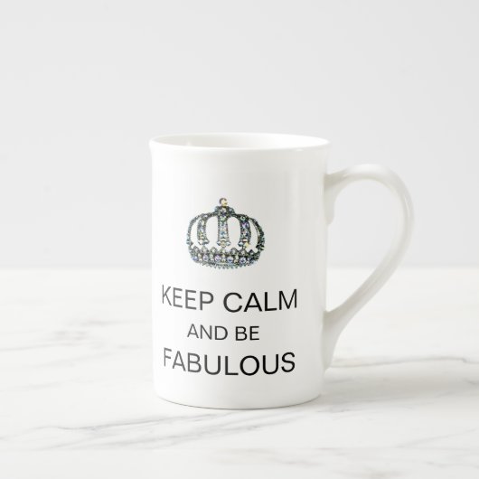 "平静を保ち、すばらしい"ティアラのマグがあって下さい ボーンチャイナマグカップ (右)