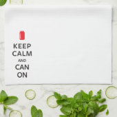 平静を保ち、できて下さい キッチンタオル (折り畳み)