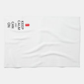 平静を保ち、できて下さい キッチンタオル (横)