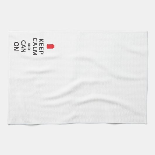 平静を保ち、できて下さい キッチンタオル (横)