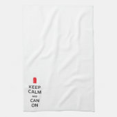 平静を保ち、できて下さい キッチンタオル (縦)