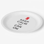 平静を保ち、できて下さい ペーパープレート (アングル)