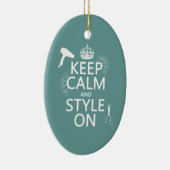平静を保ち、でスタイルを作って下さい(どの背景色でも) セラミックオーナメント (右)
