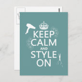 平静を保ち、でスタイルを作って下さい(どの背景色でも) ポストカード (正面/裏面)