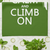 平静を保ち、で上って下さい(カスタマイズ可能な色) キッチンタオル (折り畳み)