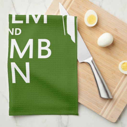 平静を保ち、で上って下さい(カスタマイズ可能な色) キッチンタオル (四つ折り)